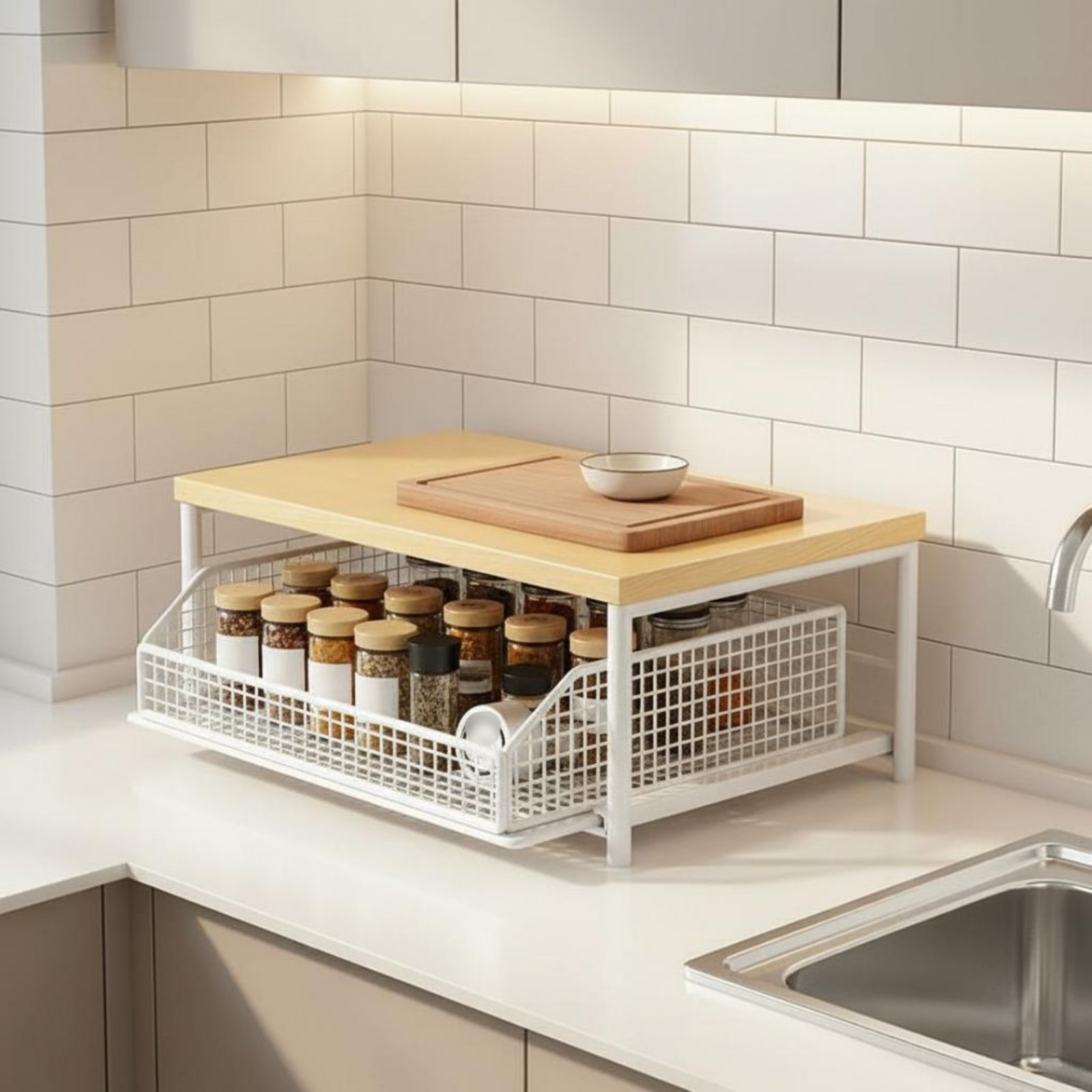 2-Tier Kitchen Counter Rack Sp – Kitchen Appliances Shelves Bewertung und Preis