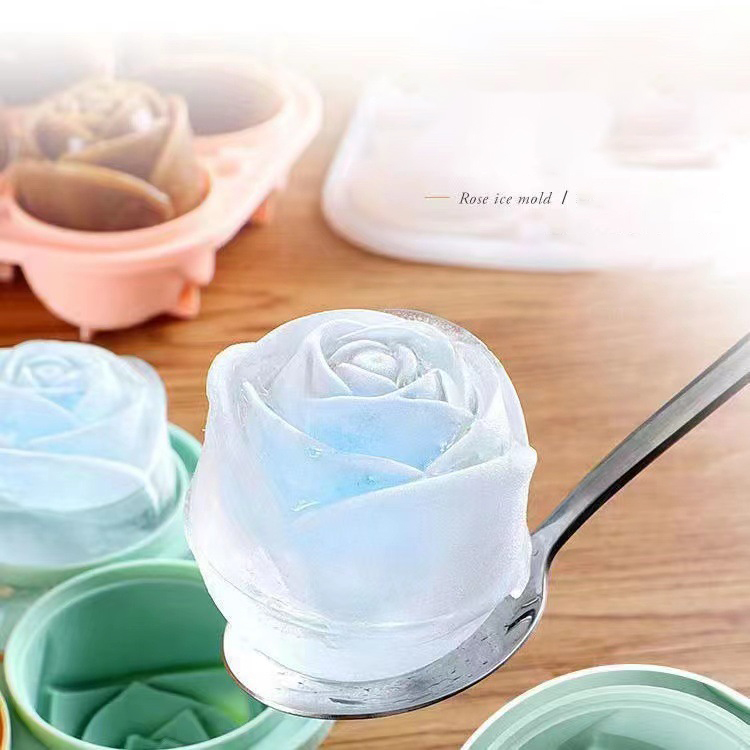 3D Rose Ice Molds 4 Holes Ice  – Kitchen Appliances Shelves Bewertung und Preis