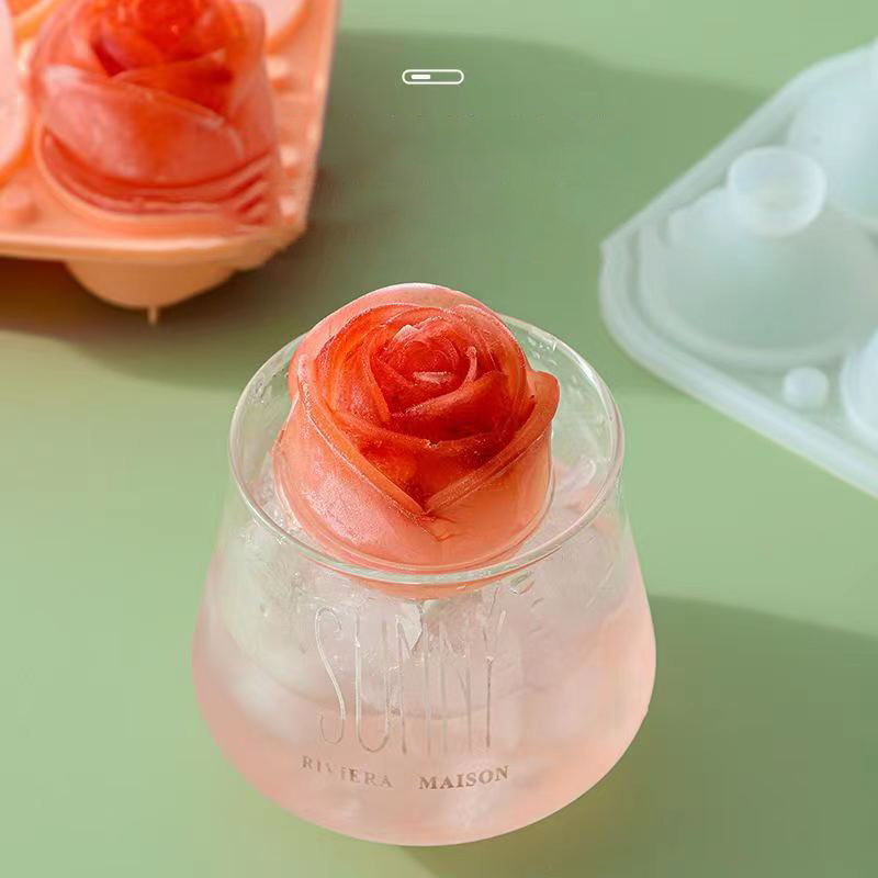 3D Rose Ice Molds 4 Holes Ice  – Kitchen Appliances Shelves Bewertung und Preis
