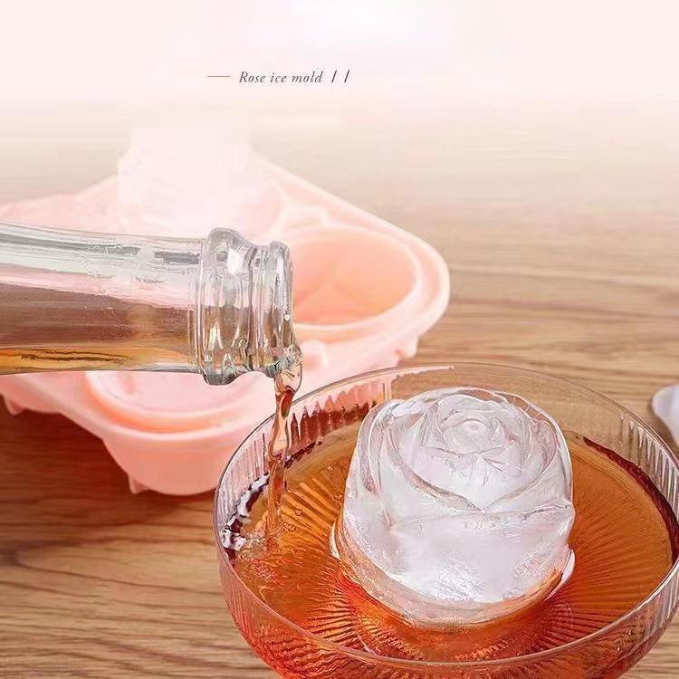 3D Rose Ice Molds 4 Holes Ice  – Kitchen Appliances Shelves Bewertung und Preis