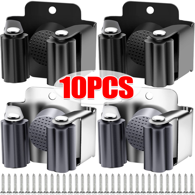 1-10Pcs Mop Broom Holder Wall  – Kitchen Appliances Shelves Bewertung und Preis