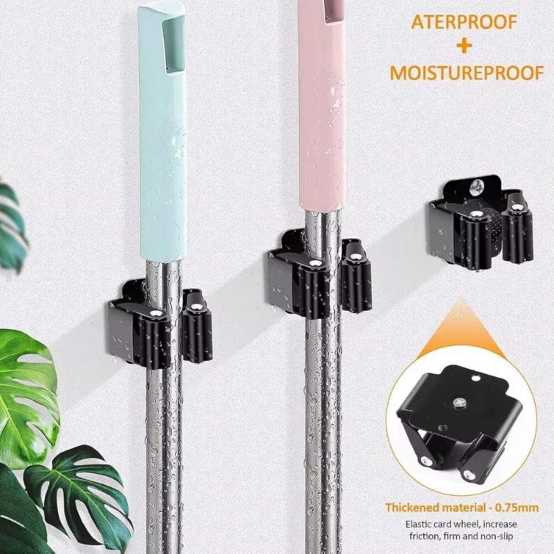1-10Pcs Mop Broom Holder Wall  – Kitchen Appliances Shelves Bewertung und Preis