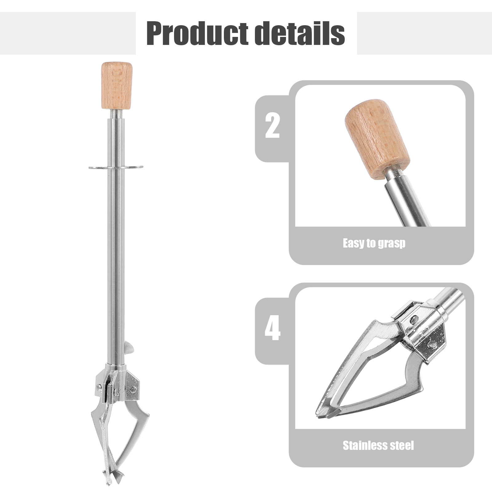 1pc Stainless Steel Food Tong  – Kitchen Appliances Shelves Bewertung und Preis