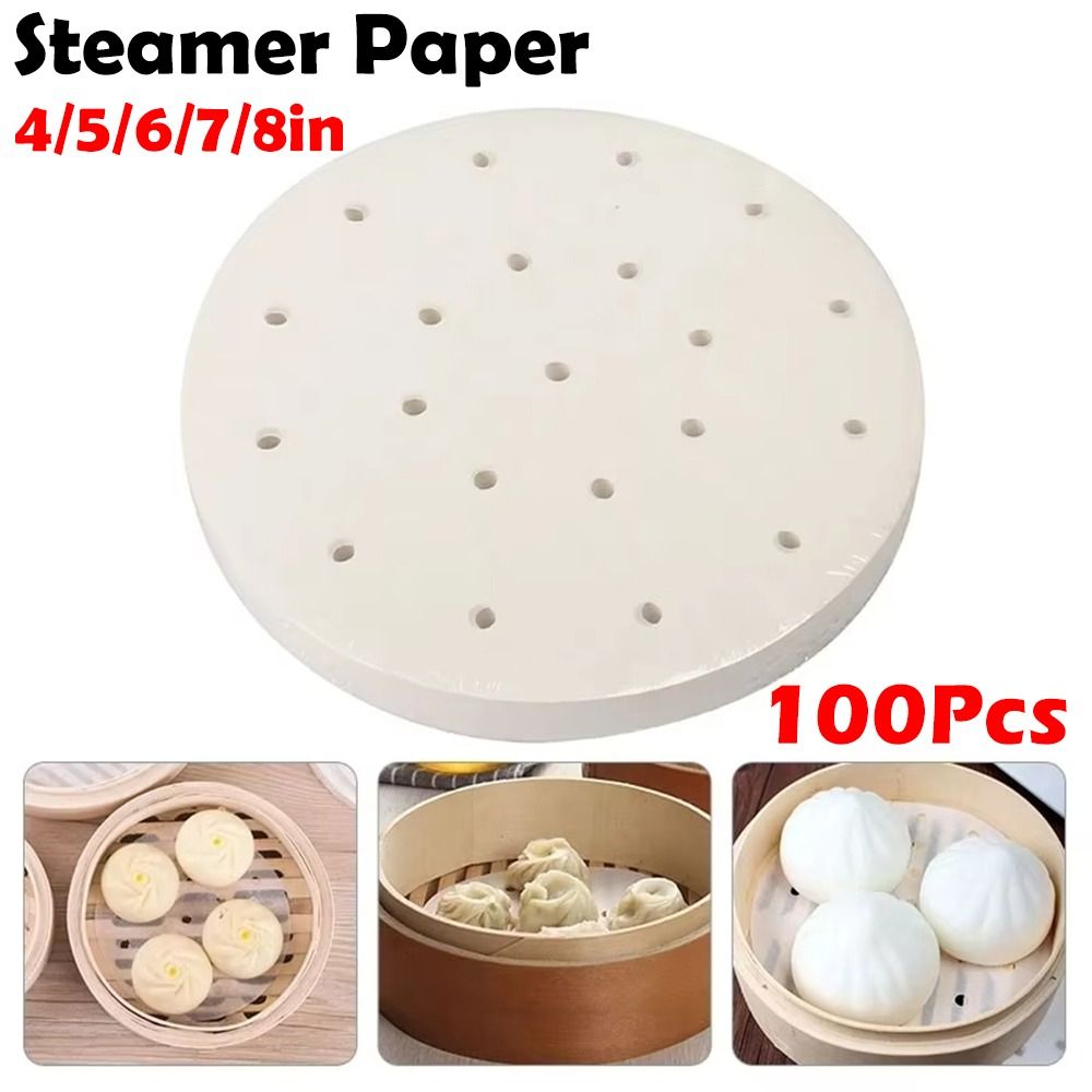 100Pcs Steamed Paper Steamed B – Kitchen Appliances For Restaurant Bewertung und Preis